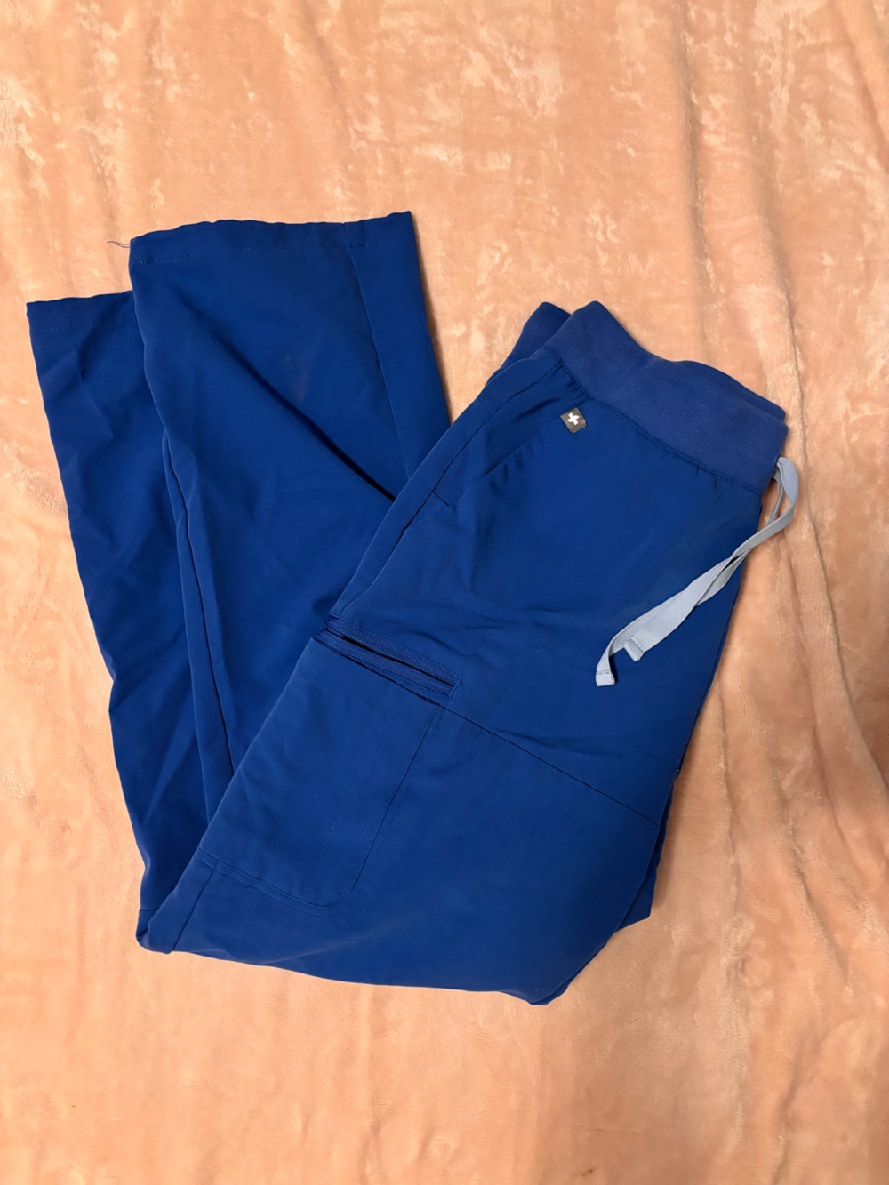 Figs Women's Royal Blue Drawstring Scrub Pants